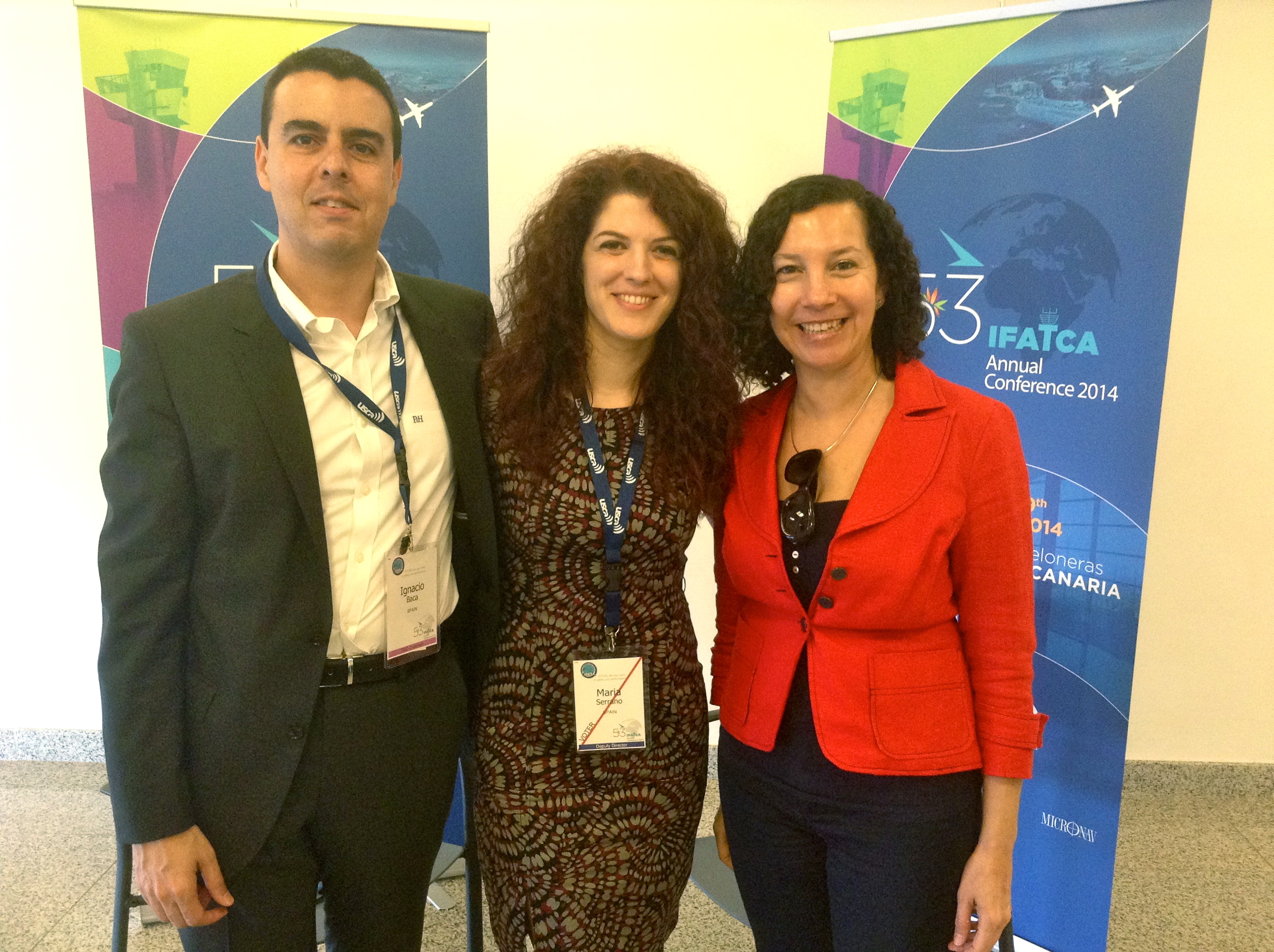 Ignacio Baca, María Serrano y Teresa Cárdenes.