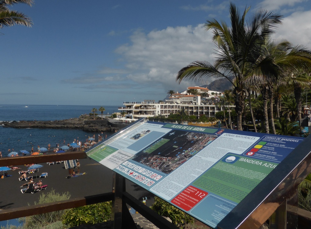 Playa de La Arena, en la isla de Tenerife.