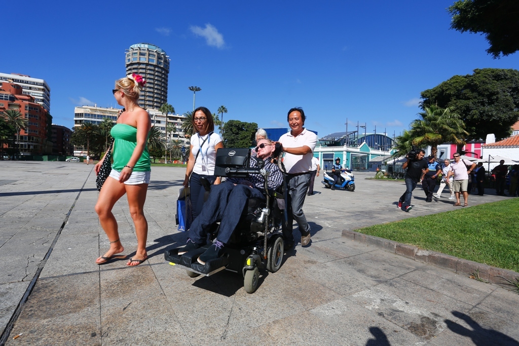 Hawking  en el parque Santa Catalina