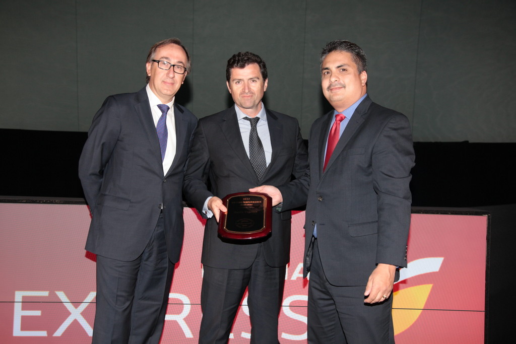Entrega galardón puntualidad FlightStats
