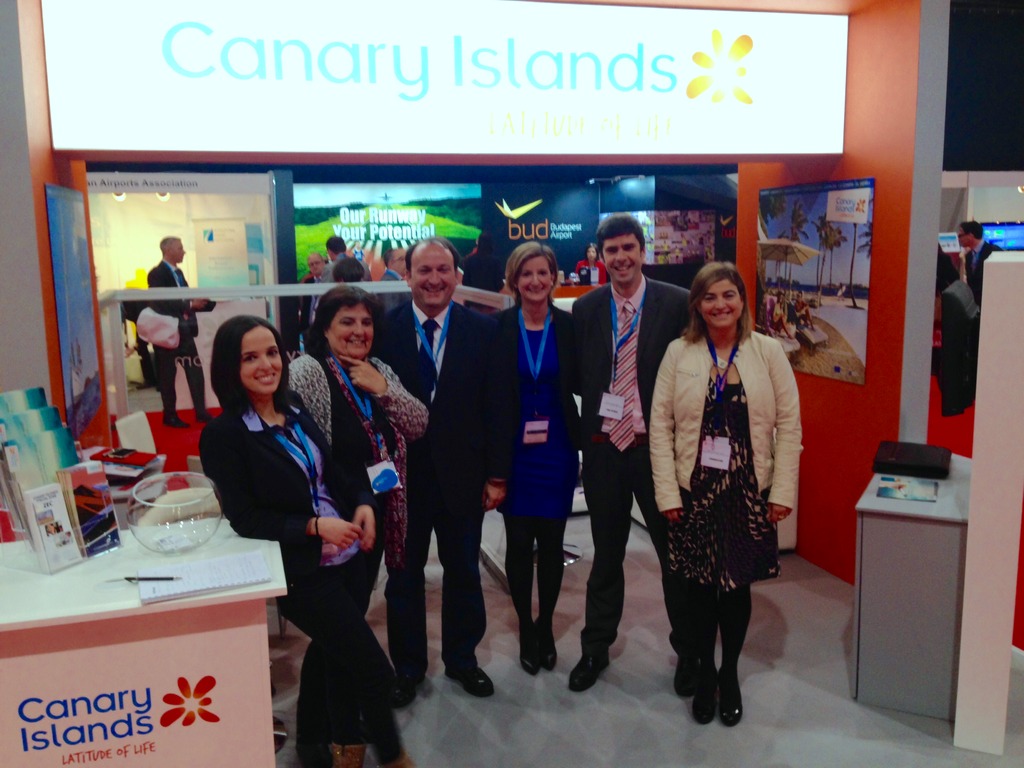 La delegación canaria en la Routes Europa