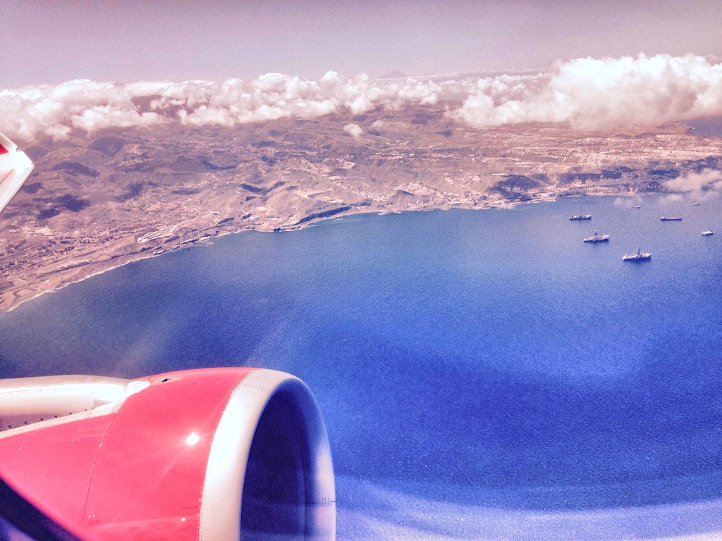 Avión en vuelo desde Gran Canaria. Foto: ATCpress