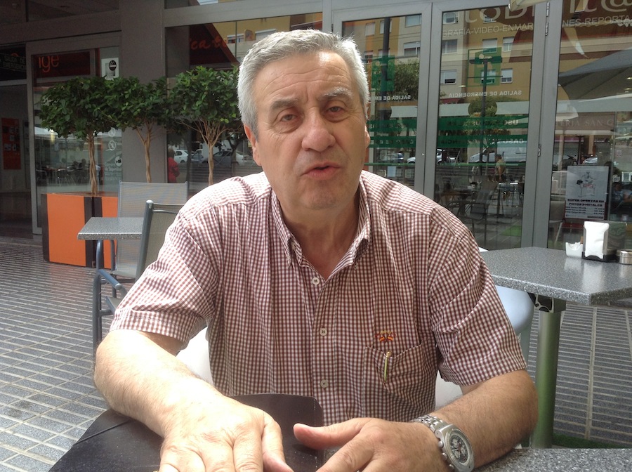 Sebastián Ruiz Benítez, padre del teniente Ruiz Galván, fallecido en el accidente del SAR de marzo de 2014 en Canarias