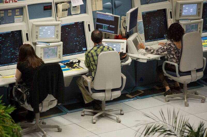 Controladores aéreos. Fotografía: Aprocta